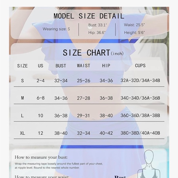 Blue Ruffled Bikini Set - Picture 5 of 5